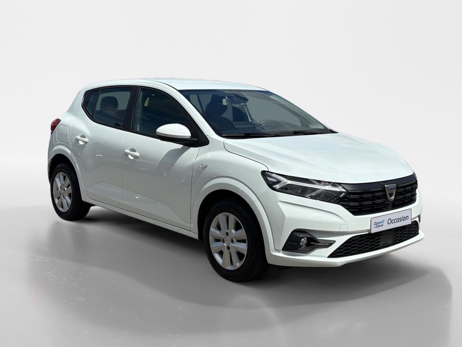 Dacia Sandero 90PK TCe Comfort | 1e eigenaar | Navi | Parkee, Auto's, 12 maanden, Stof, Wit, Origineel Nederlands