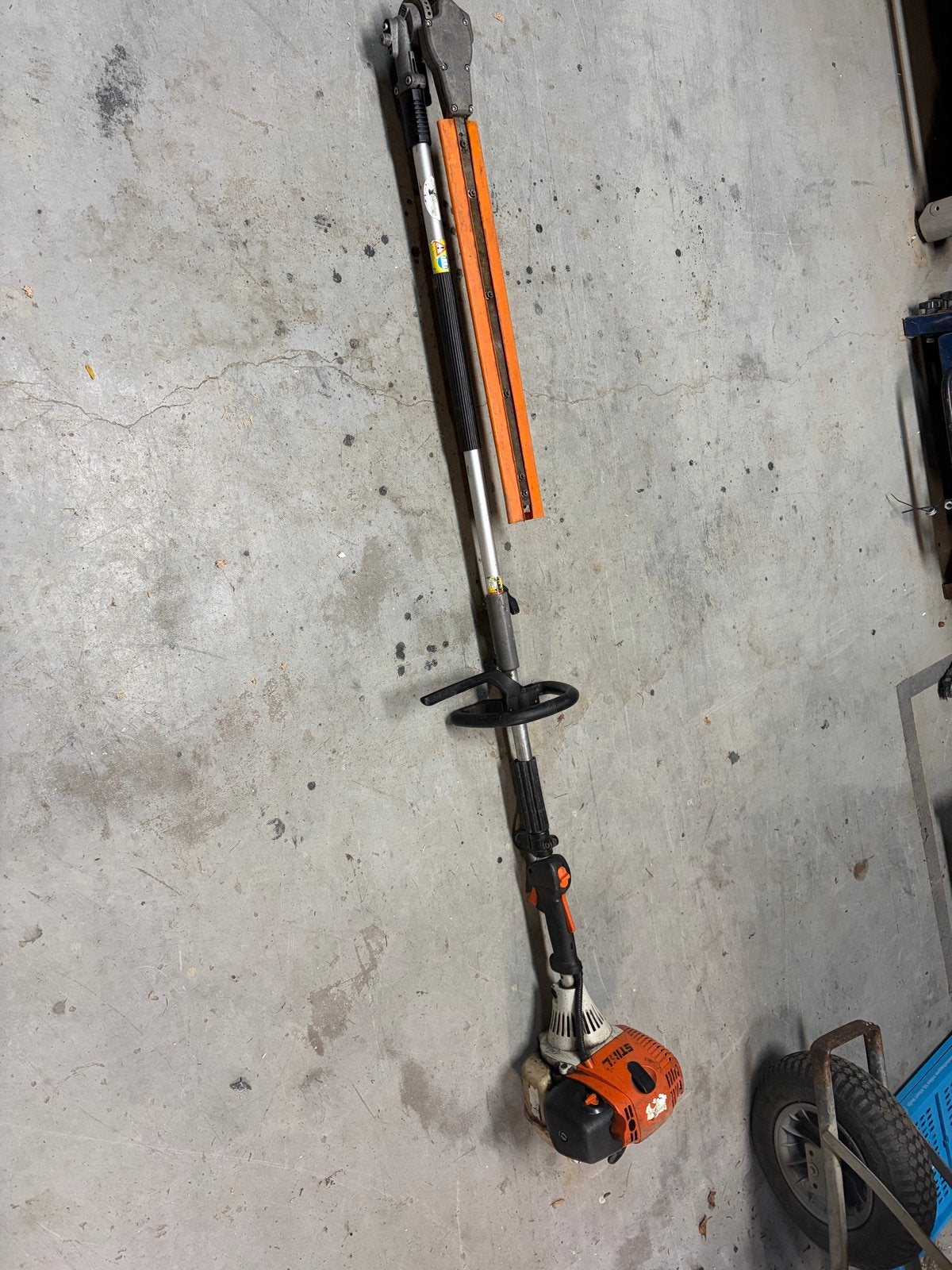 Stihl combi machine km 130 r met heggenschaar, Tuin en Terras, Ophalen, Gebruikt, Benzine