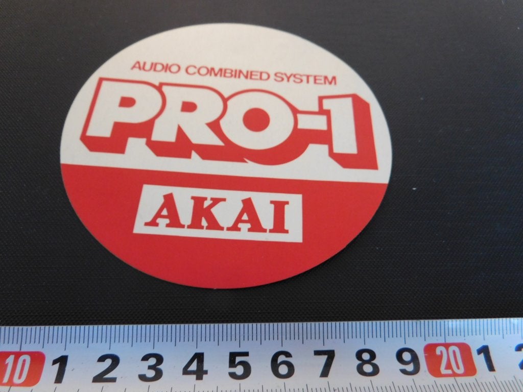 sticker folie audio combined system PRO-1 AKAI, Ophalen, Zo goed als nieuw