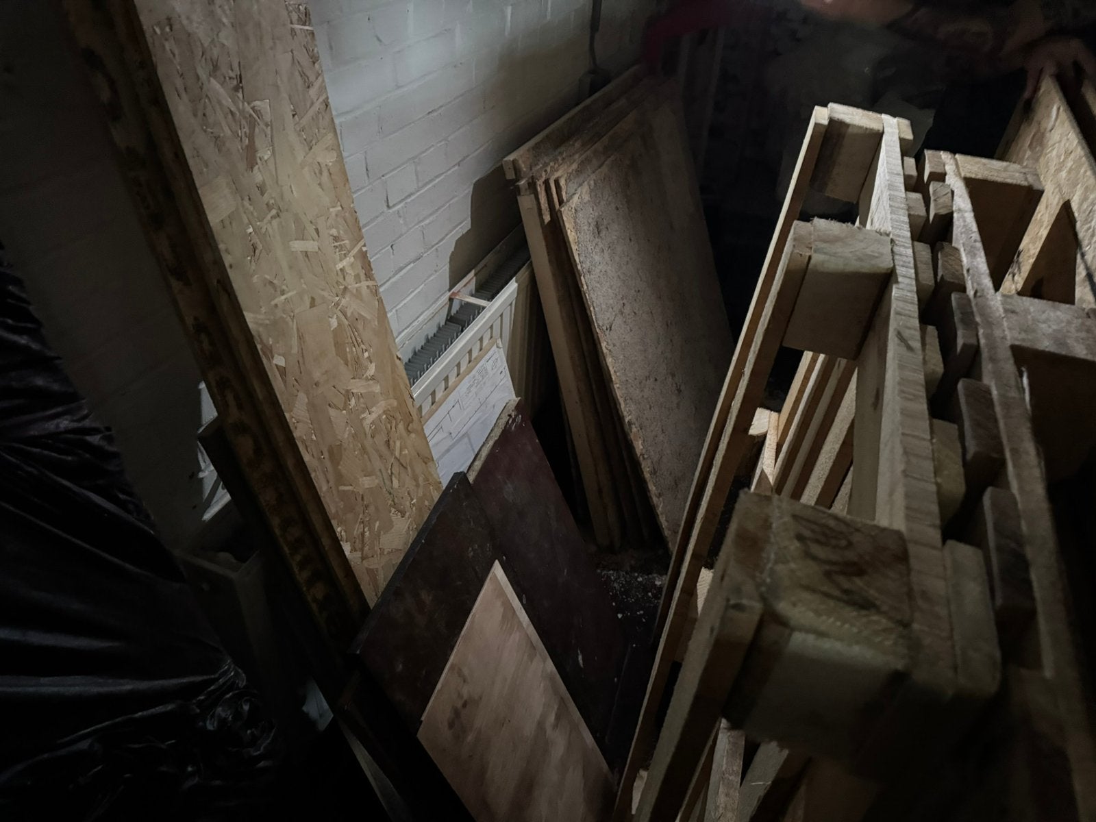 GRATIS osb platen en pallets, Doe-het-zelf en Verbouw, Platen en Panelen, Ophalen, Gebruikt, Hout