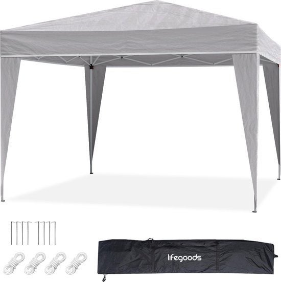 LifeGoods Partytent - Paviljoen - Easy Up - Opvouwbaar 3x3 m, Ophalen, Gebruikt, Opvouwbaar, Partytent