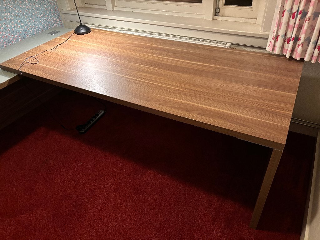 Bureau en Bureau kast, Ophalen, Demontabel, 200 cm, Zo goed als nieuw