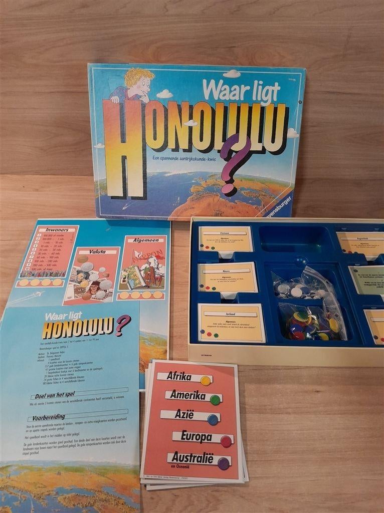 Waar ligt Honolulu - topo aardrijkskunde spel - s5776