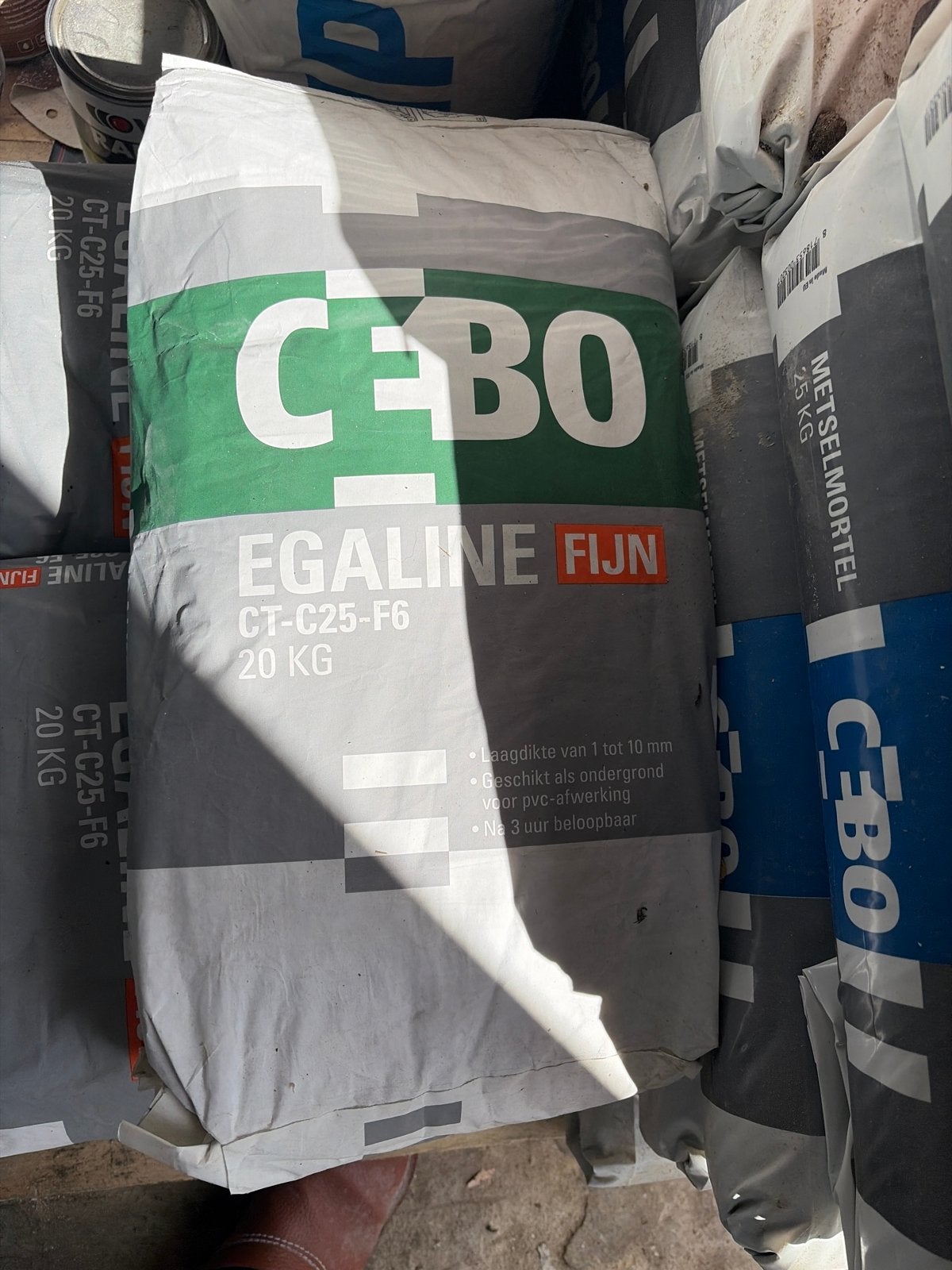 5 zakken Cebo Egaline Fijn CT-C25-F6 20 KG, Ophalen of Verzenden, Nieuw