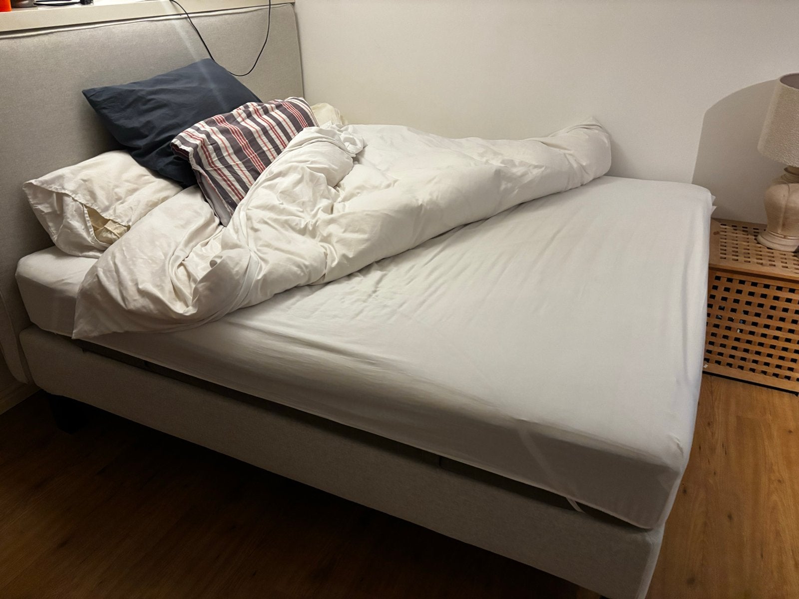 180x200 ALLEEN MATRAS - Ikea Hovag matras, Ophalen, Gebruikt, Tweepersoons, Matras