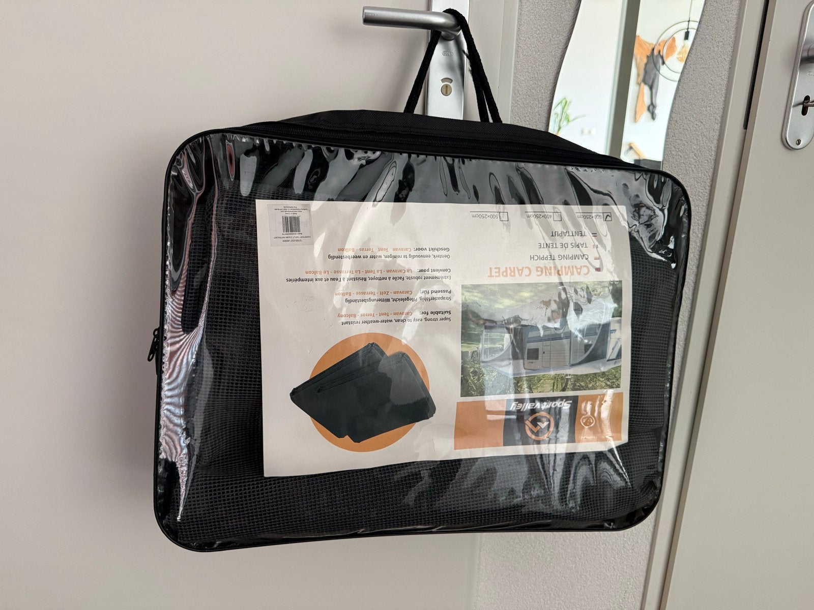 Tenttapijt 3 x 2,5 meter, antraciet, Ophalen, Nieuw