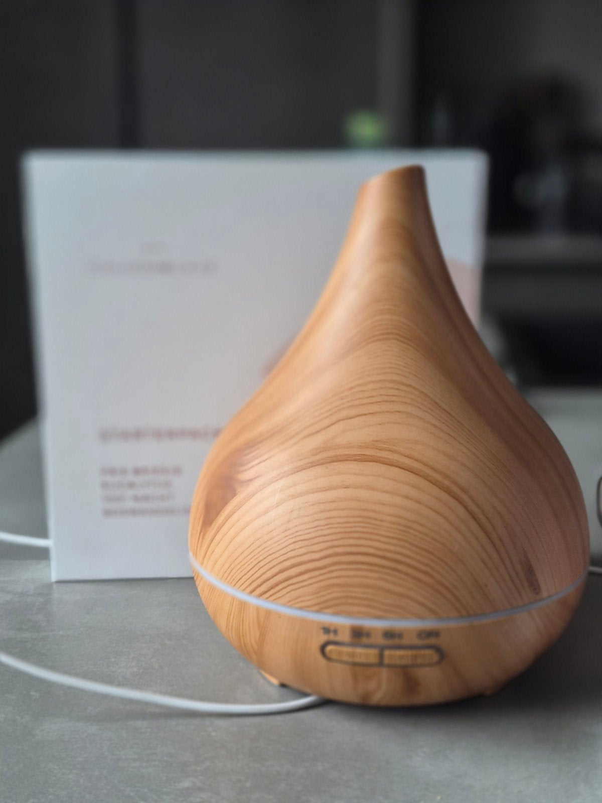 ZGAN Geurwolkje diffuser met starterpack etherische oliën, Kunststof, Ophalen of Verzenden, Zo goed als nieuw, Modern