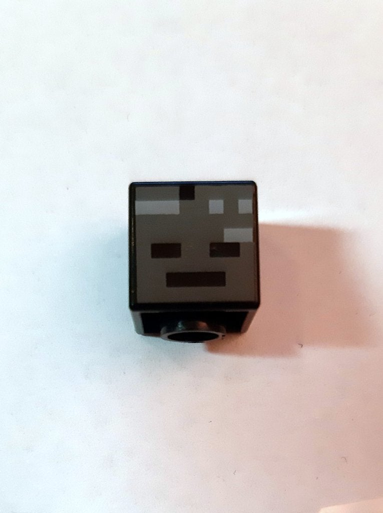 19729pb011: Head (Minecraft Wither), Minecraft, Lego, Ophalen of Verzenden, Zo goed als nieuw