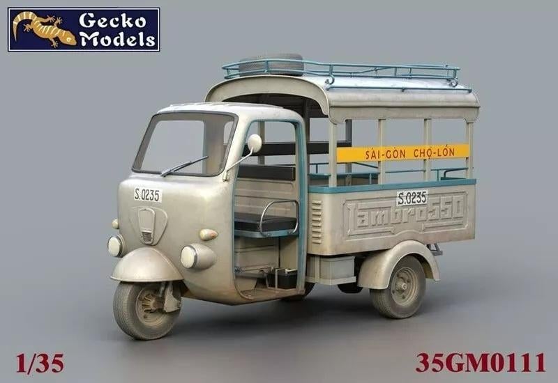 Gecko Models 1:35 Saigon Shuttle (Lambro 550) w. passengers, Overige merken, 1:32 tot 1:50, Overige typen, Nieuw