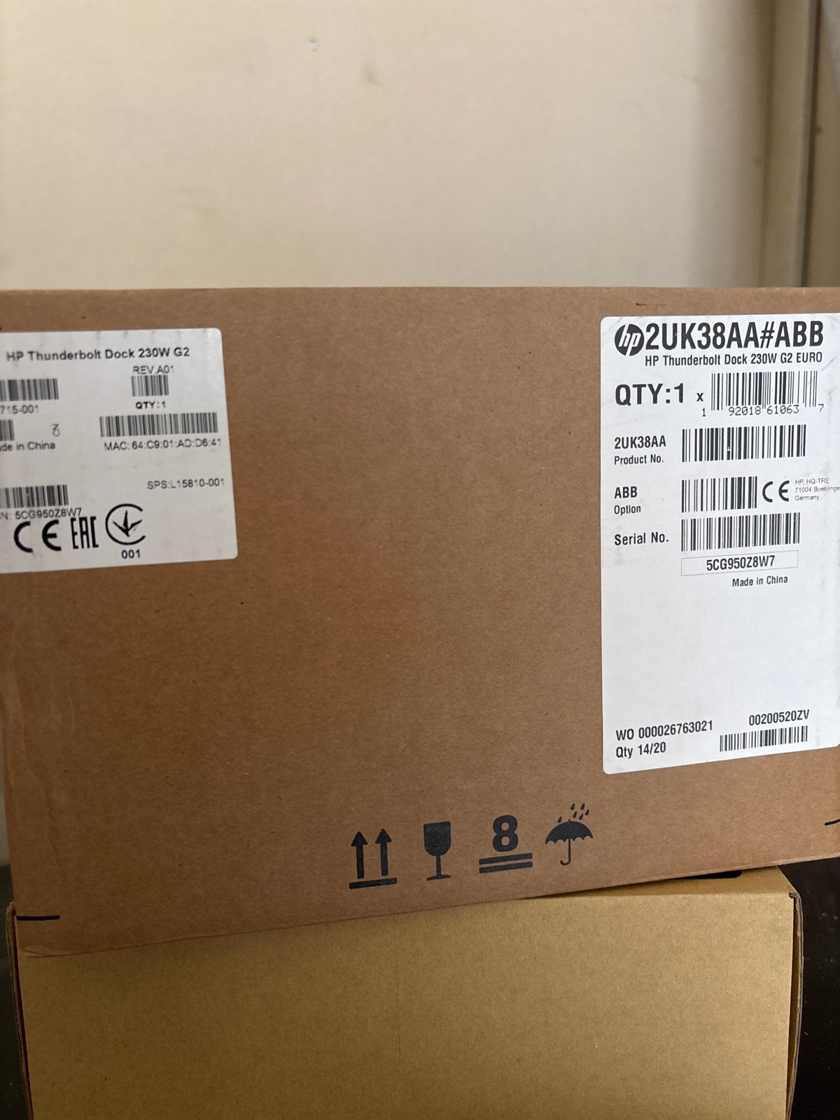 2x HP Thunderbolt Dock 230W G2 - Nieuw in doos, Ophalen, Nieuw