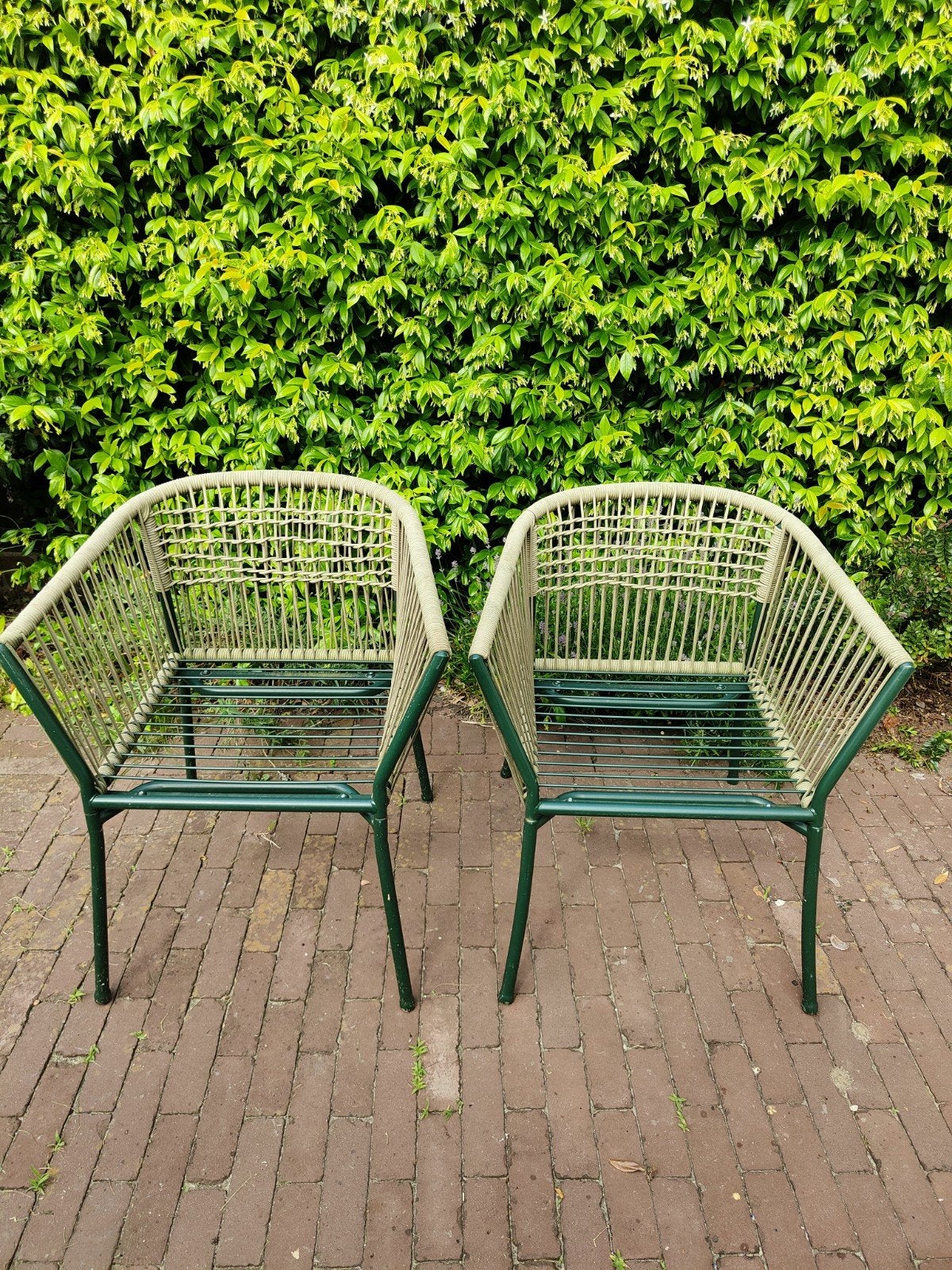 2x SEGERÖN Tuinstoel, groen - IKEA, Ophalen of Verzenden, Gebruikt