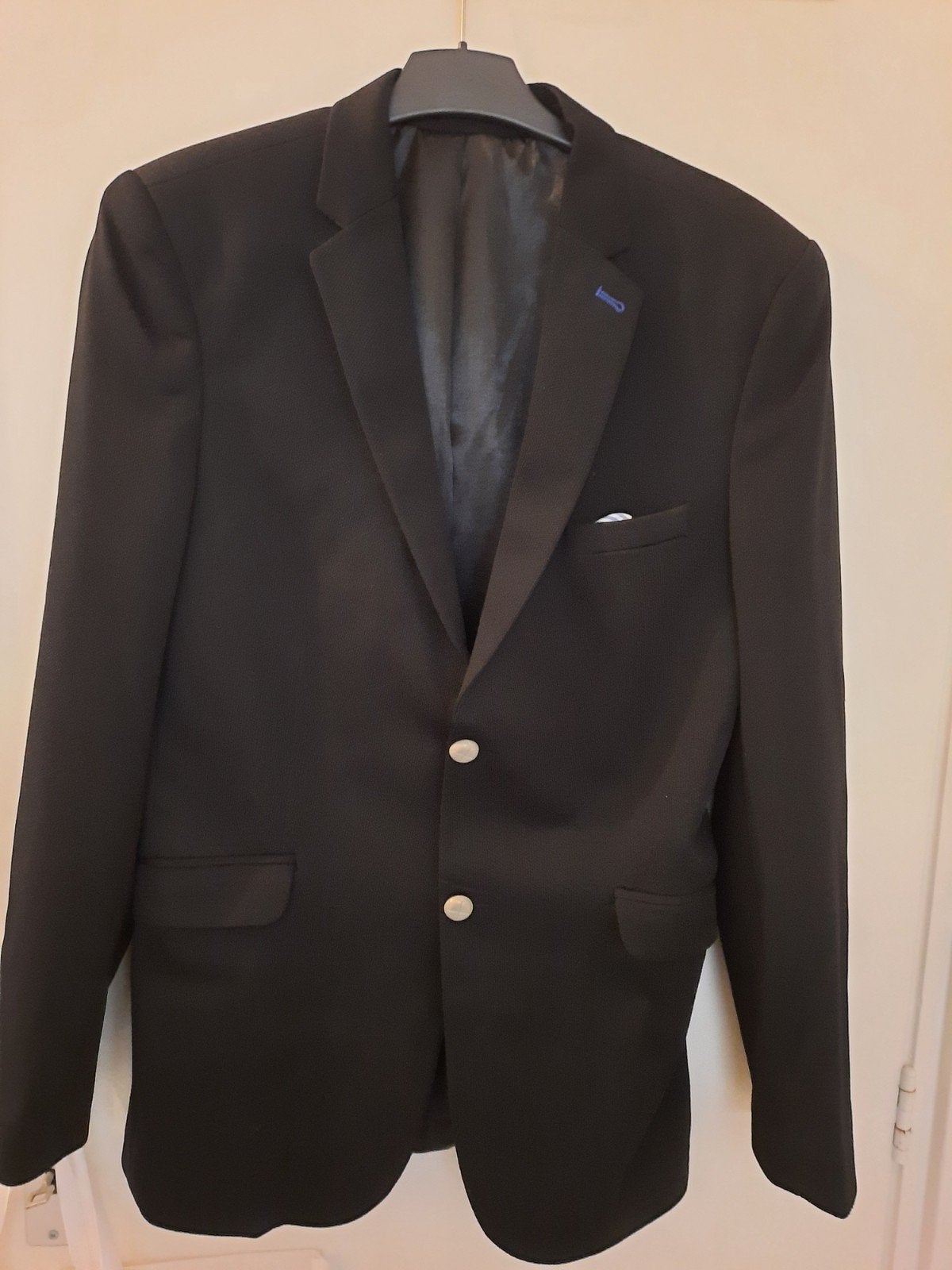 mooi colbert ...maat L, Kleding | Heren, Ophalen of Verzenden, Zo goed als nieuw, Maat 52/54 (L), Zwart