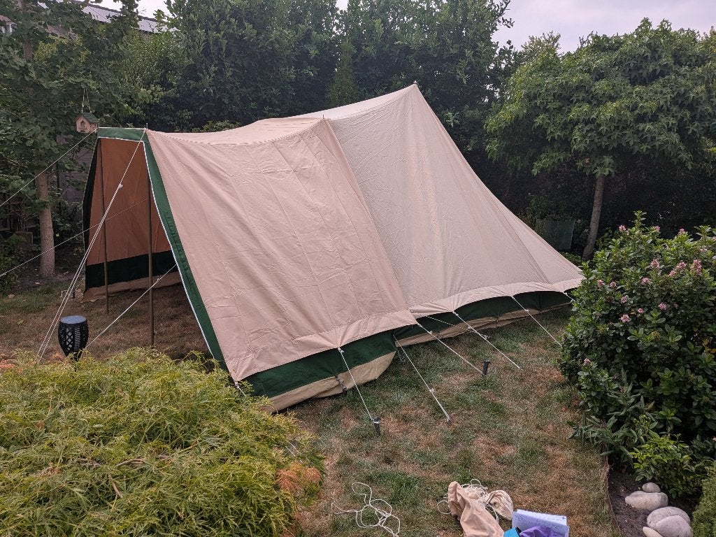 Tent (4 - 6p)  in Ten Cate-katoen met voortent en shelter, Ophalen, Gebruikt, Tot en met 4