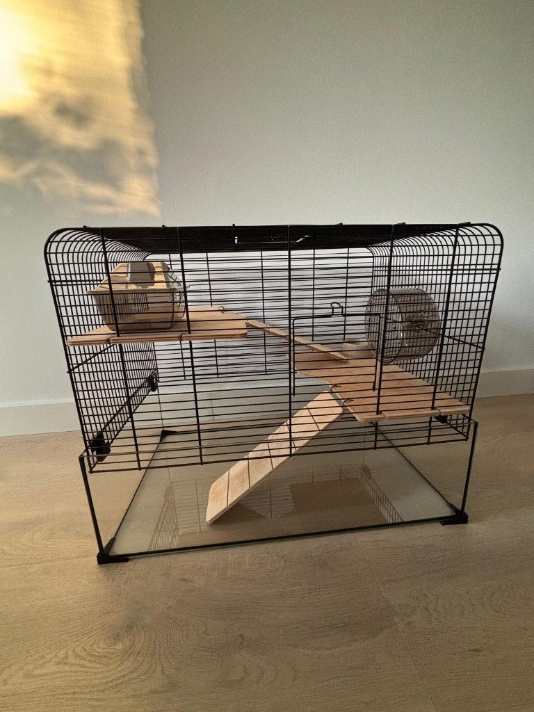 Hamsterkooi, Dieren en Toebehoren, Knaagdieren en Konijnen | Hokken en Kooien, Kooi, Gebruikt, Minder dan 75 cm, Hamster