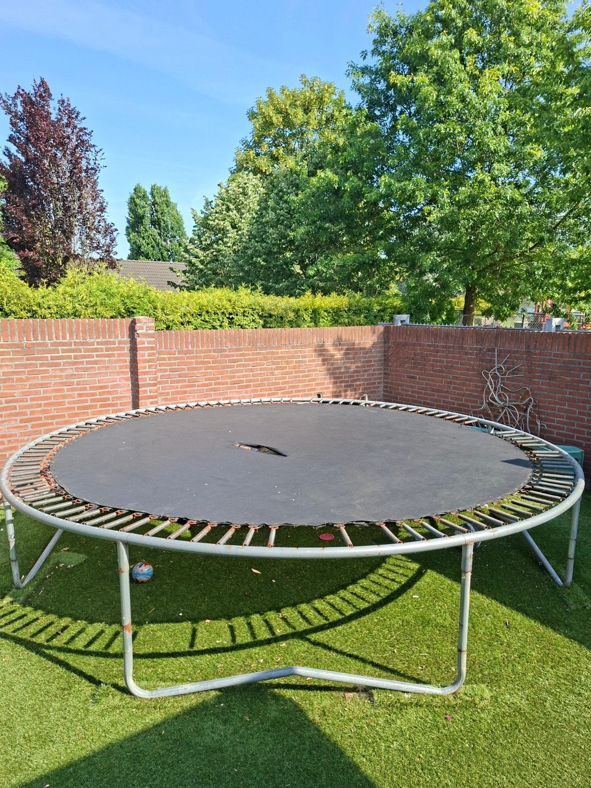 Trampoline 420cm doorsnee, Kinderen en Baby's, Speelgoed | Buiten | Trampolines, Ophalen, Gebruikt