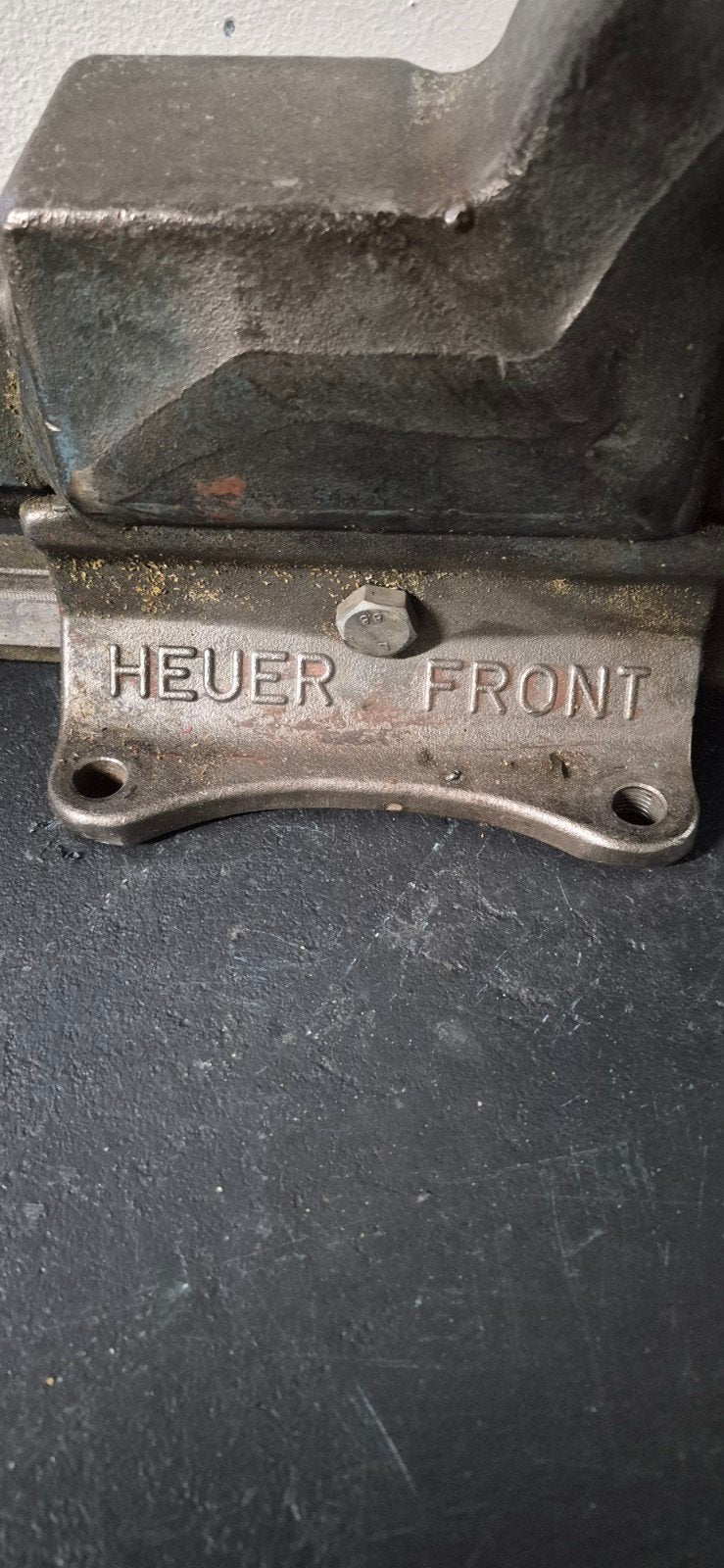 Heuer Front Brockhaus bankschroef 180 mm, Ophalen, Gebruikt, Bankschroef, Overige merken