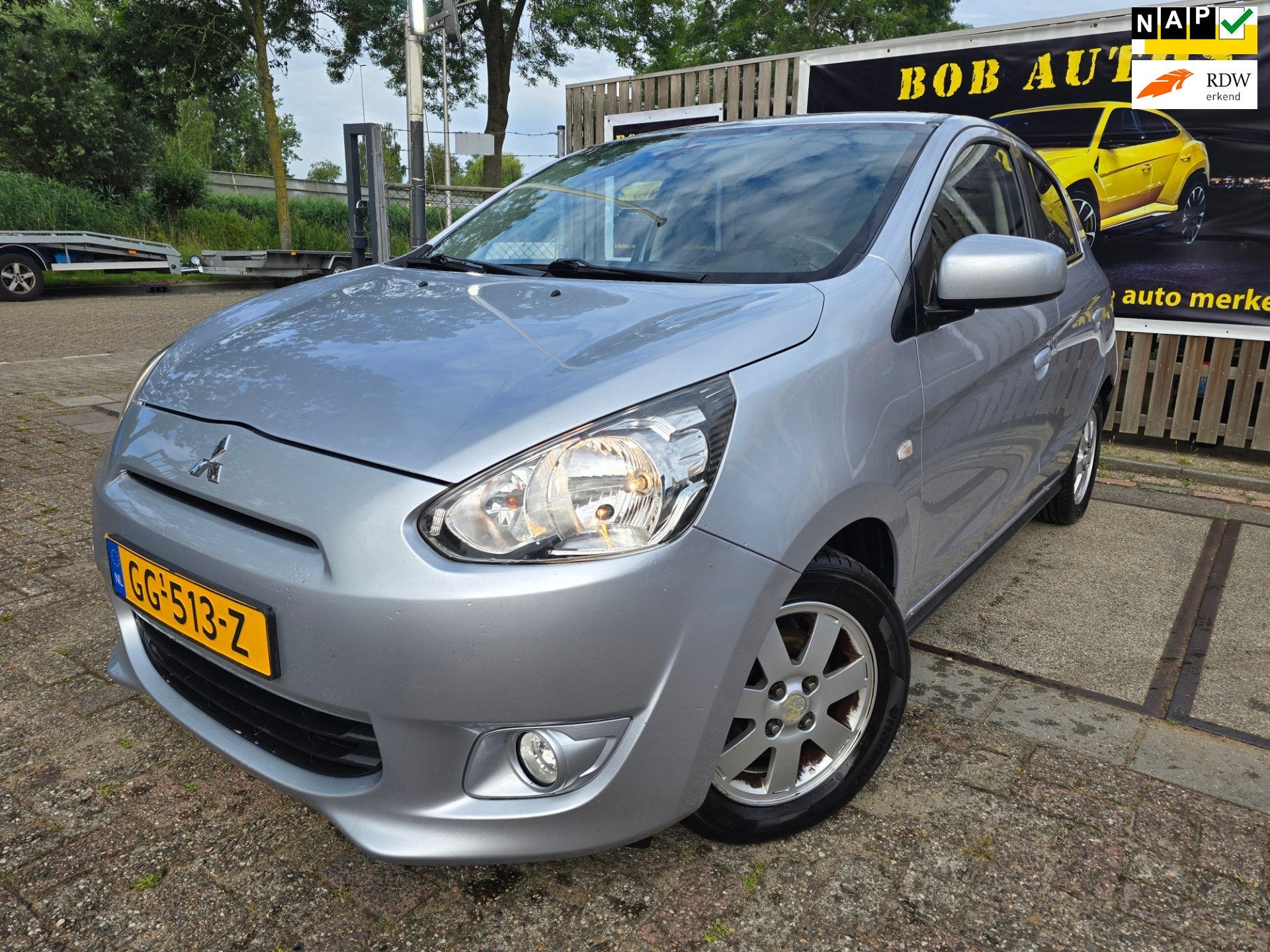 Mitsubishi Space Star 1.0 Bright/2e eigenaar/nap/airco/apk/5, Voorwielaandrijving, Start-stop-systeem, Gebruikt, Euro 6