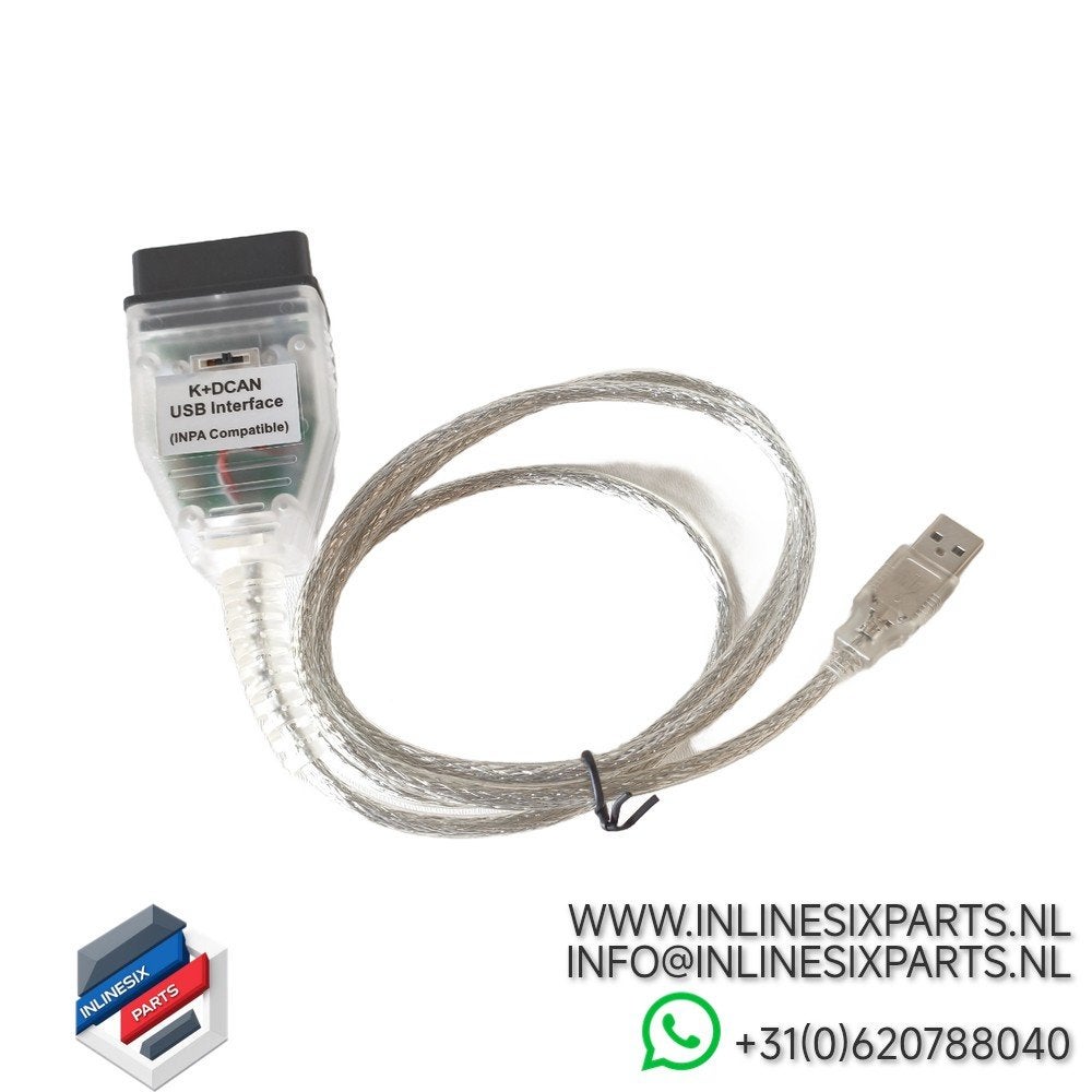K+DCAN USB OBD2 Diagnosekabel (INPA Compatible), Verzenden, Nieuw, BMW