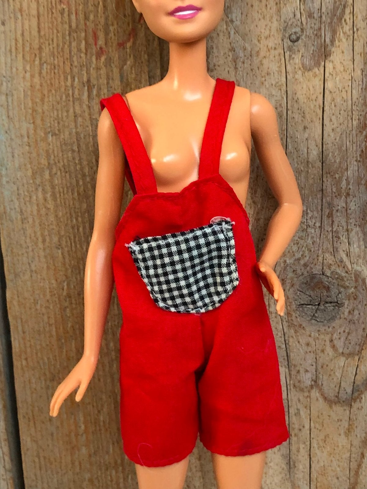 Rood zwart wit tuinbroek, Ophalen of Verzenden, Zo goed als nieuw, Barbie