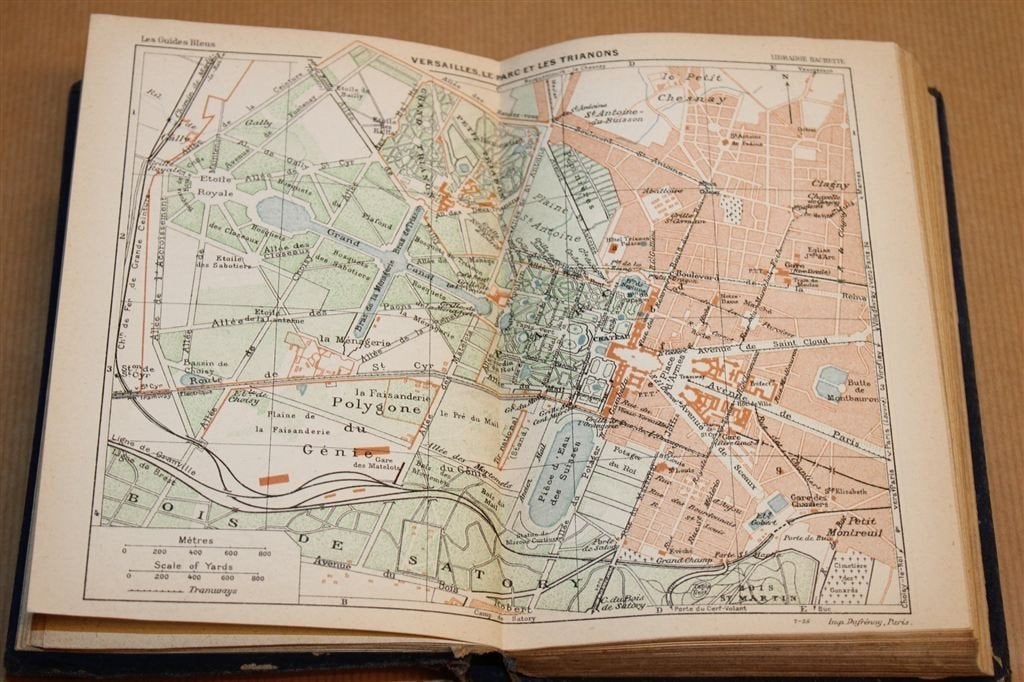 Parijs en Omgeving — Guides Bleus — Antiek 1921 [FR], Boeken, Europa, Ophalen of Verzenden, Reisgids of -boek, Gelezen