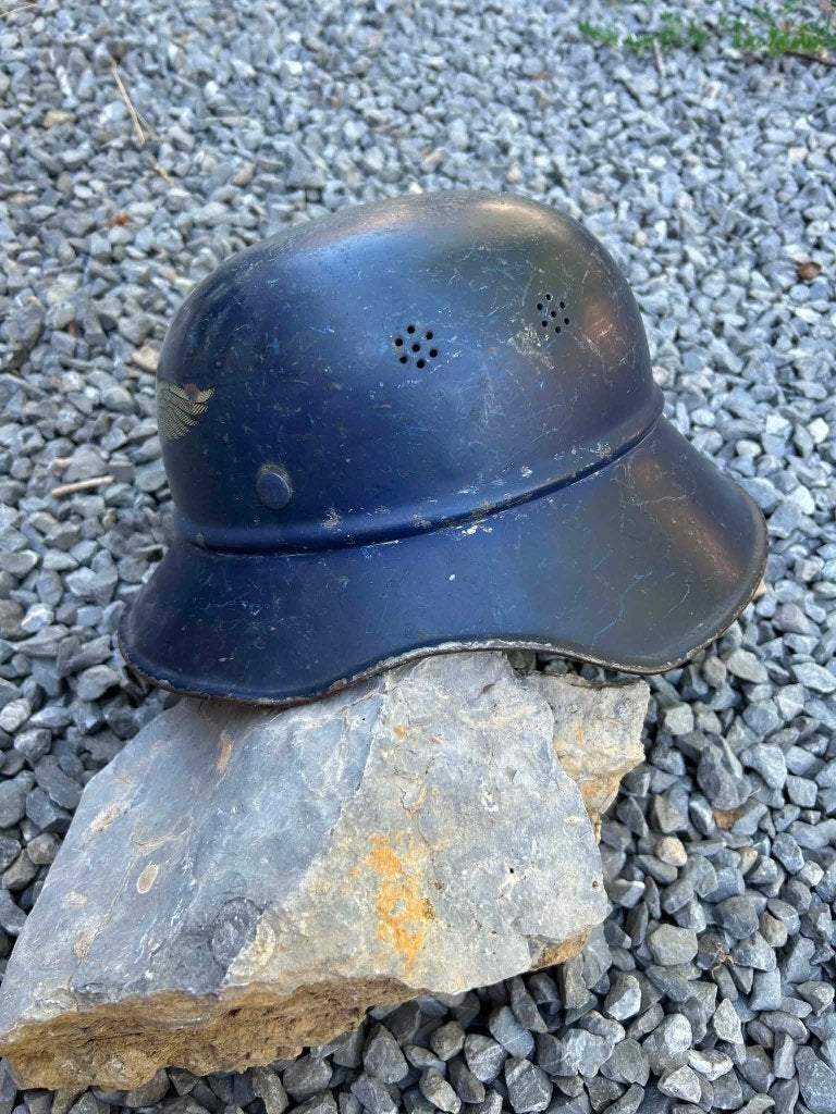 Duitse helm WO2, Verzamelen, Militaria | Tweede Wereldoorlog, Ophalen of Verzenden, Duitsland, Helm of Baret