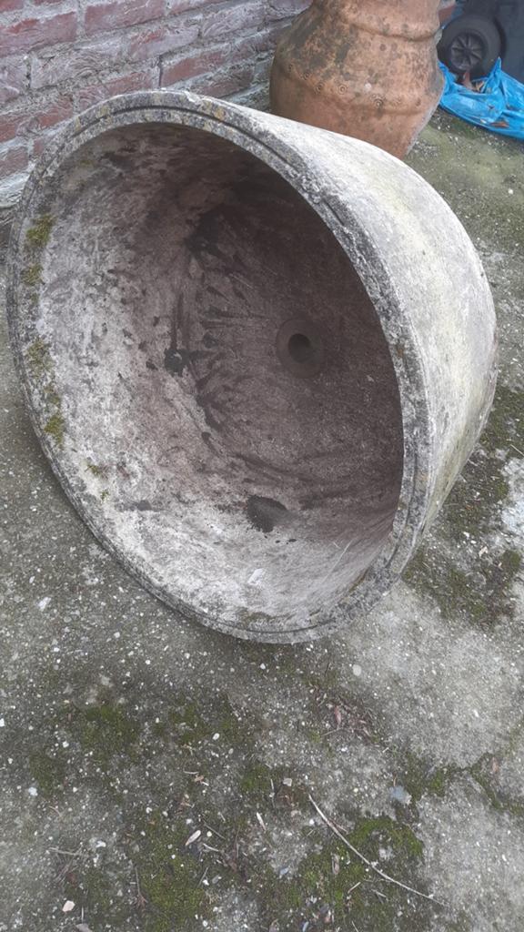 Betonnen bak voor planten, Tuin en Terras, Ophalen, Rond, Minder dan 25 cm