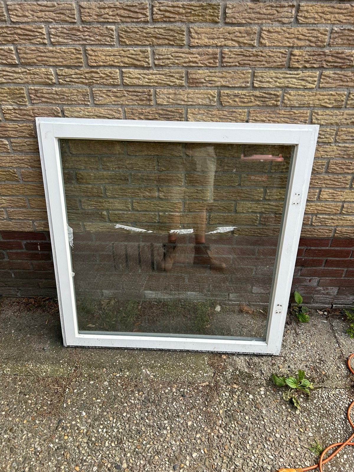 Raam voor een kozijn, Doe-het-zelf en Verbouw, Kozijnen en Schuifpuien, Gebruikt, Inclusief glas, 75 tot 150 cm, Hout