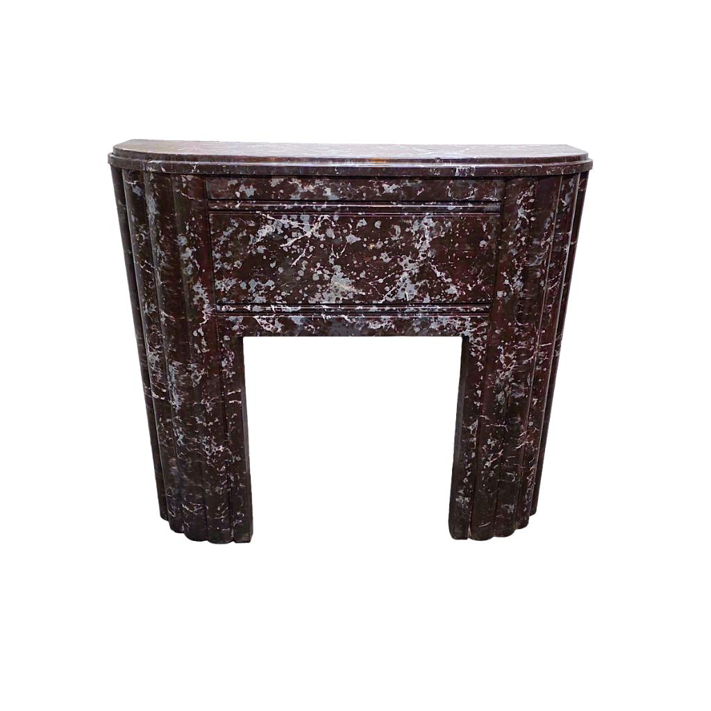 Frans Art Deco faux marmeren schouw, Ophalen