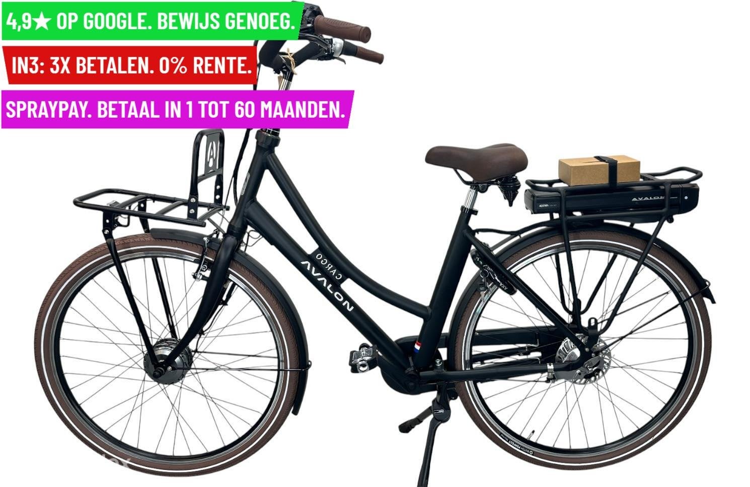 +Damesfiets Avalon E-Cargo N7 28"/50cm/12Ah - Garantie/Lever, Fietsen en Brommers, Overige merken, Nieuw, Facebikenl@gmail.com