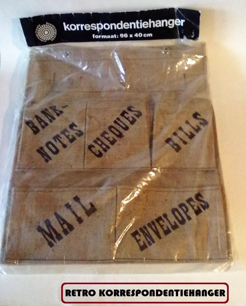 vintage Retro jaren 70 Korrespondentiehanger wand hanger, Ophalen of Verzenden, Huis en Inrichting