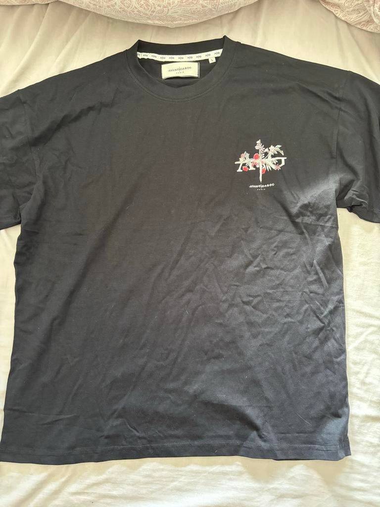 Nieuw Avant Garde T-shirt Zwart met Bloemmotief, Ophalen of Verzenden, Zo goed als nieuw, Overige maten, Zwart