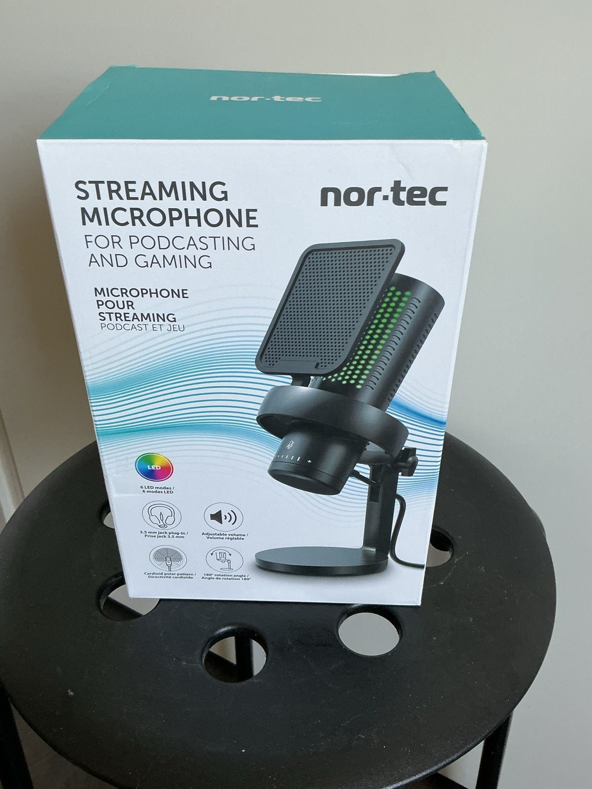 Nor-Tec Streaming Microfoon voor Podcasting en Gaming, Ophalen, Nieuw