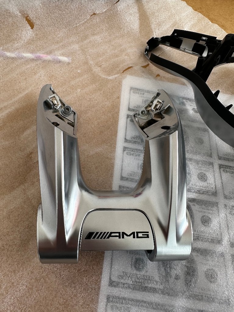 Mercedes AMG Stuurwiel Sierlijst Trim Set W205 W213 W177, Auto-onderdelen, Verzenden, Gebruikt, Mercedes-Benz
