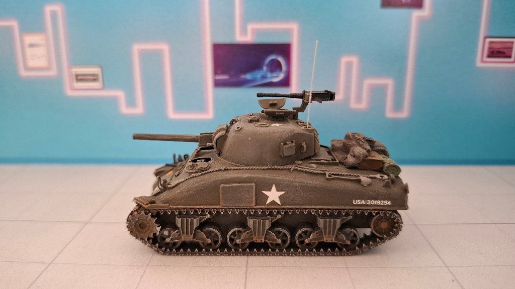 Artitec 1:87 Pressed Steel Car M4A1 Sherman LEES TEKST!, Ophalen of Verzenden, Gebruikt, Overige typen, Overige merken