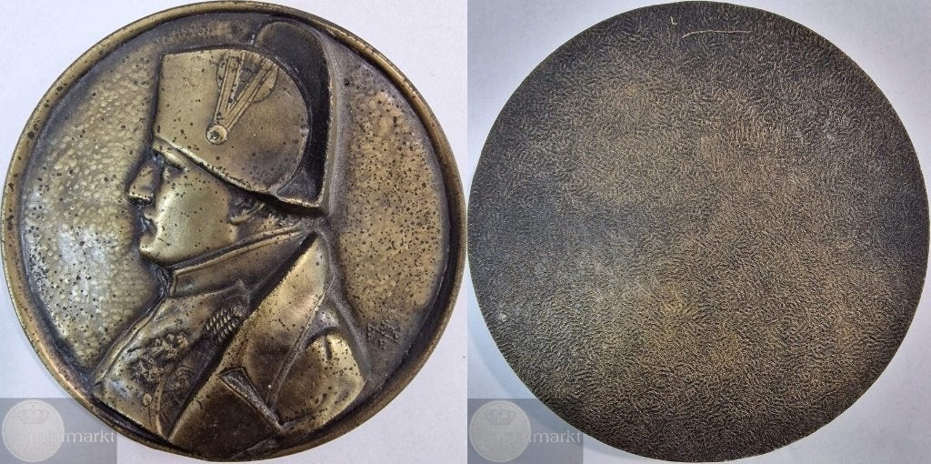 Frankrijk - Historiepenning z.j. 'Eenzijdige medal Napoleon', Ophalen of Verzenden, Brons, Buitenland