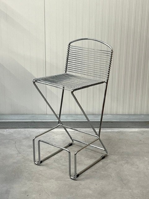 Till Behrens barkrukken 3x vintage design jaren 80 prijs p/s, Gebruikt, Met voetsteun, ., 60 tot 90 cm