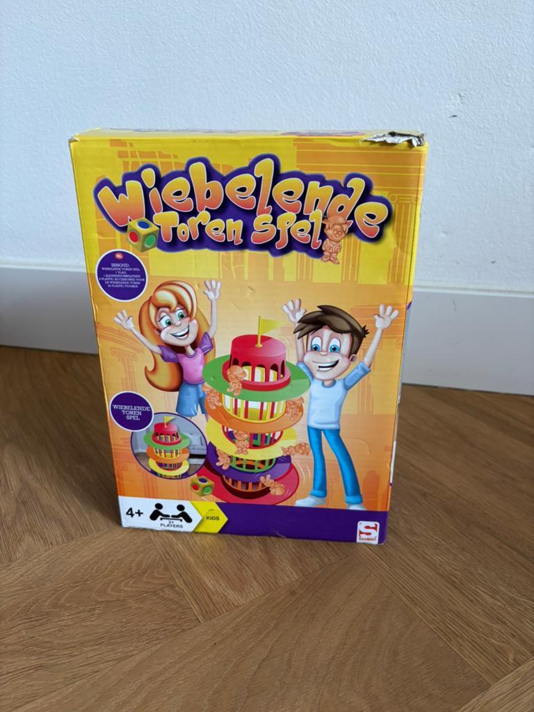 Wiebelende toren spel, Ophalen of Verzenden, Zo goed als nieuw