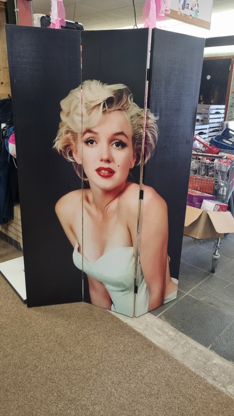 Kamerscherm drieluik Marilyn Monroe, Ophalen of Verzenden, Gebruikt