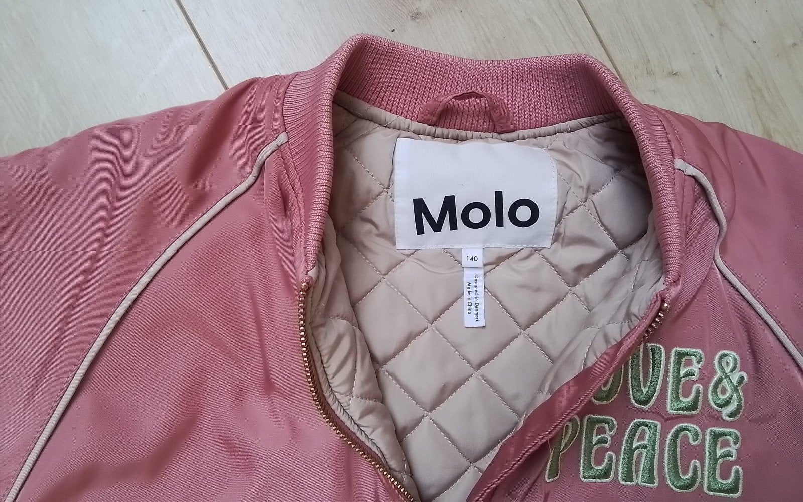 Molo gewatteerde jas, maat 140., Ophalen of Verzenden, Gebruikt, Meisje, Jas
