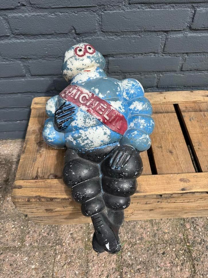 Vintage Michelin Bibendum Beeld - Decoratief en Uniek, Verzamelen, Gebruikt, Gebruiksvoorwerp, ., Ophalen of Verzenden