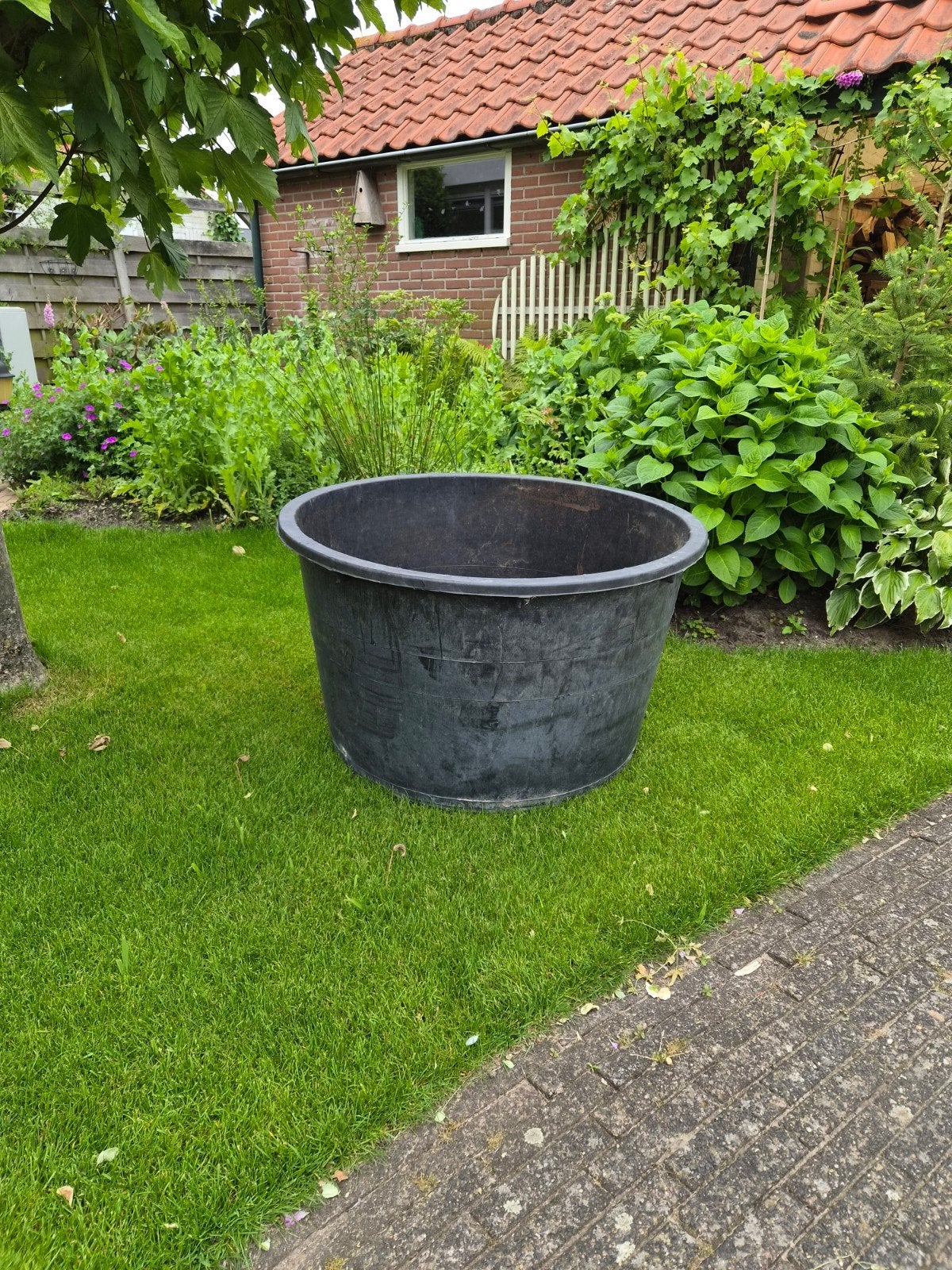 Kunststof boomkuip, Kunststof, Rond, Ophalen of Verzenden, Zo goed als nieuw