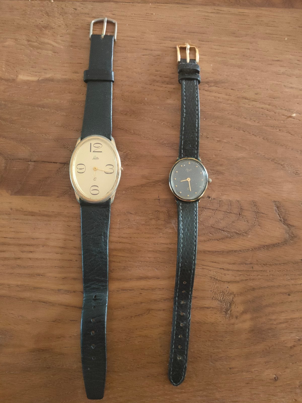 Set van 2 Vintage Horloges (Jaren 80) – Lasita & Actua, Overige merken, Staal, Polshorloge, Ophalen of Verzenden