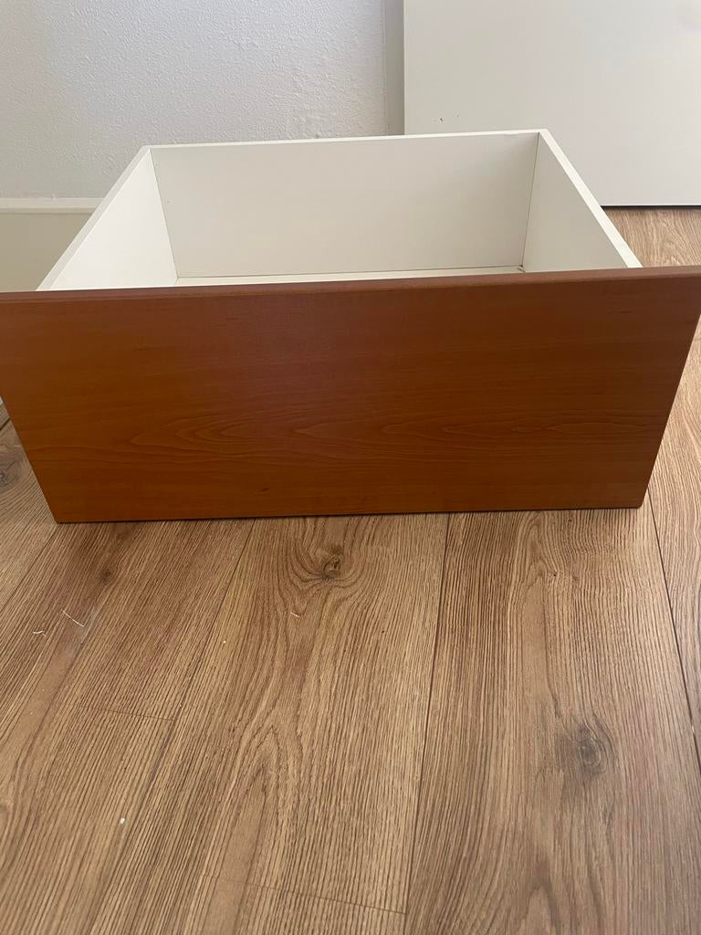 Lades 6 stuks. kast of bureau - bruin/wit, GRATIS, Huis en Inrichting, Kasten | Ladekasten, Ophalen, Gebruikt, 1 of 2 laden, 50 tot 100 cm