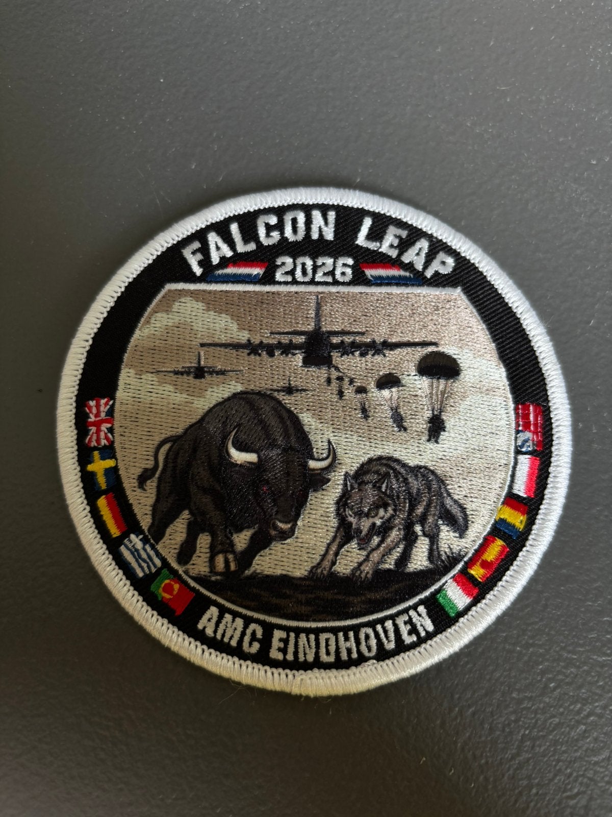 Patch Falcon Leap 2026, Verzenden, Nieuw, Patch, Badge of Embleem