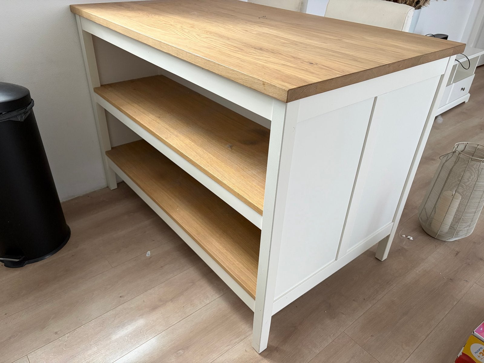 Ikea Tornviken keukeneiland met twee barkrukken, Ophalen, Overige typen, Hout, IKEA