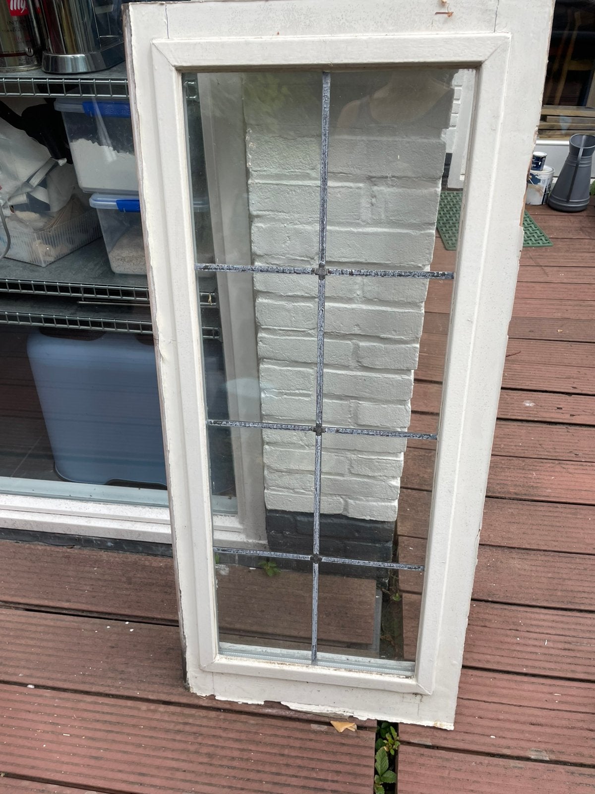 Gratis glas in lood, dubbelglas, ( ophalen voor 23/7/26), Ophalen, Gevelraam of Ruit, Gebruikt, Minder dan 80 cm