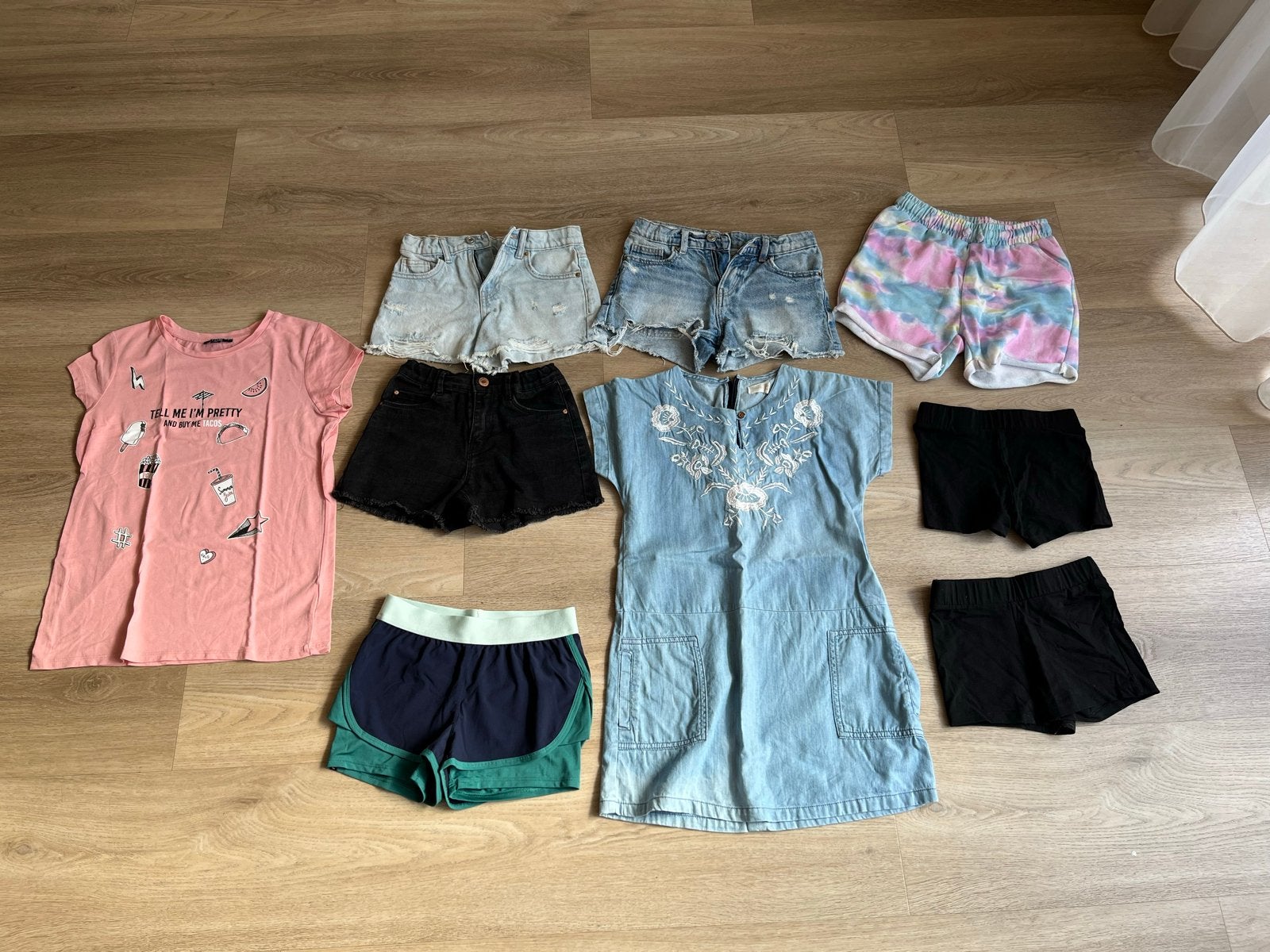Zomerkleding meisjes - Decathlon, Sfera, Zara, Kiabi, Name i, Ophalen of Verzenden, Gebruikt, Meisje, Setje