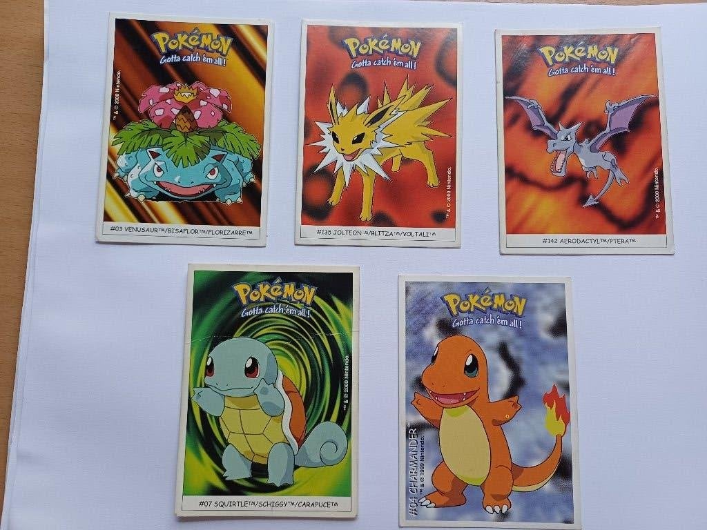 Pokemon- 37 Dunkin Boomer & Merlin Stickers incl.TOPPERS, Verzenden, Zo goed als nieuw, Meerdere kaarten