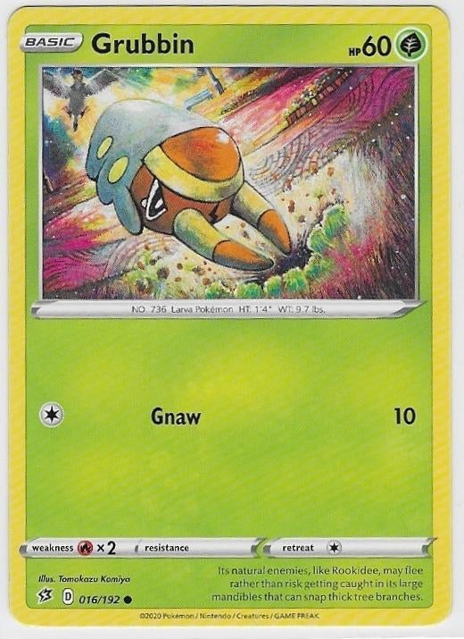 Rebel Clash,  Grubbin [common] 16/192, Hobby en Vrije tijd, Verzamelkaartspellen | Pokémon, Nieuw, Losse kaart, Verzenden