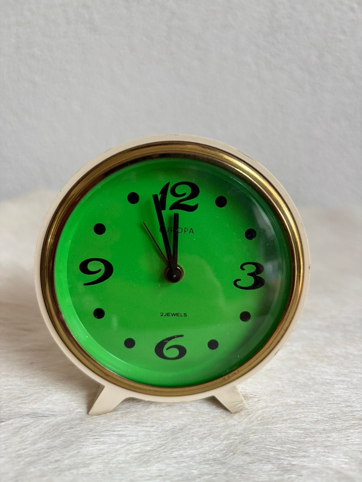 Fraaie retro wekker Europa 2Jewels, Antiek en Kunst, Antiek | Klokken, Ophalen of Verzenden